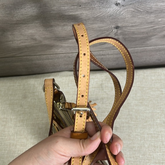 Dooney & Bourke Signature Monogram Leather and Coated Canvas Crossbody Bag - Picture 9 of 11